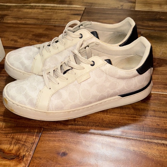 COACH Low-Top Monogram Logo Sneakers - Picture 3 of 5